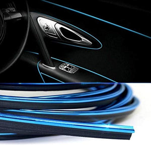 Car Interior Trim Strips - 16.4ft Universal Car Gap Fillers Automobile Moulding Line Decorative Accessories DIY Flexible Strip Garnish Accessory with Installing Tool - 5 Mtr
