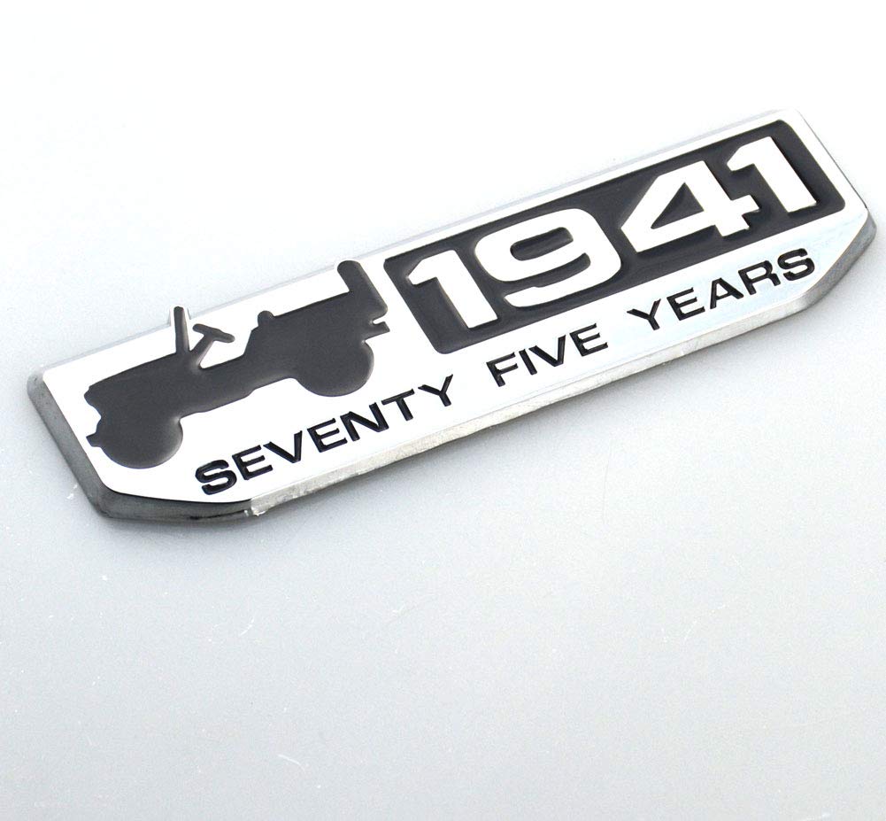 75th Anniversary Freelance Grand Cherokee Jeep 4x4 Car Metal Car Sticker Car Decoration Sticker Suitable for Guider Wrangler