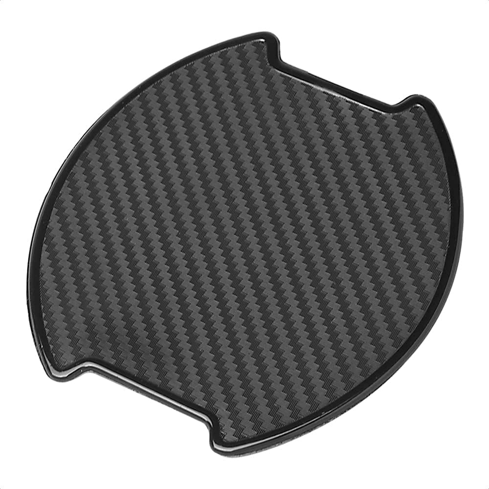 4Pcs Universal TPU 3D Carbon Fiber Texture Car Door Handle Paint Scratch Personalize Protective Pad Sticker