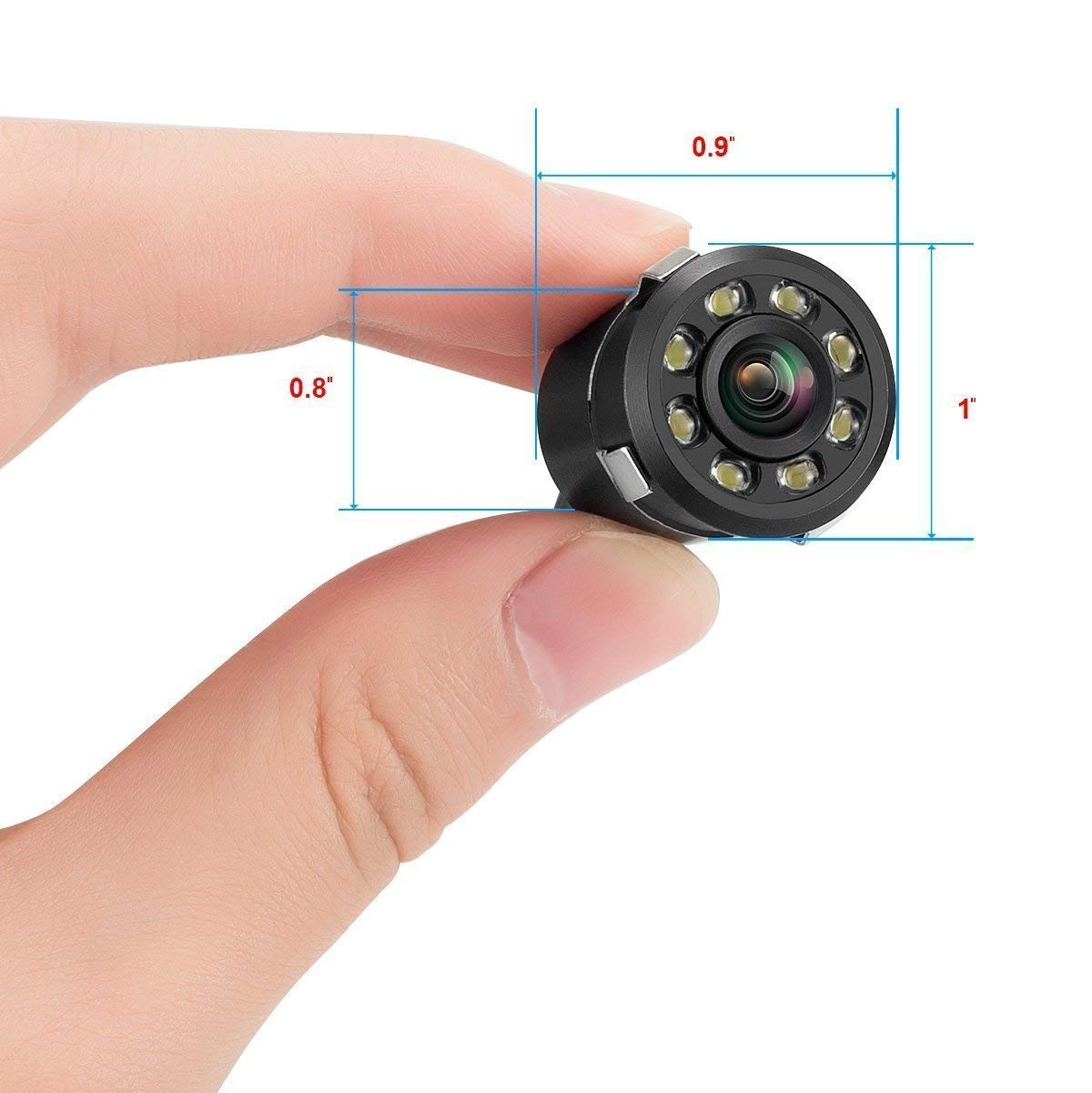 Car Oxygen - Car Rear View Reverse Parking Camera with 8 LED Waterproof 170 Degree Wide Angle Night Vision for All Cars