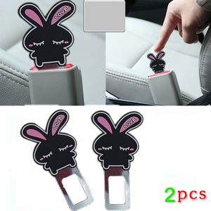CarOxygen Aluminum Alloy Car Seat Belt Clip Buckle and Safety Alarm Stopper for All Car ) - 2 Pieces