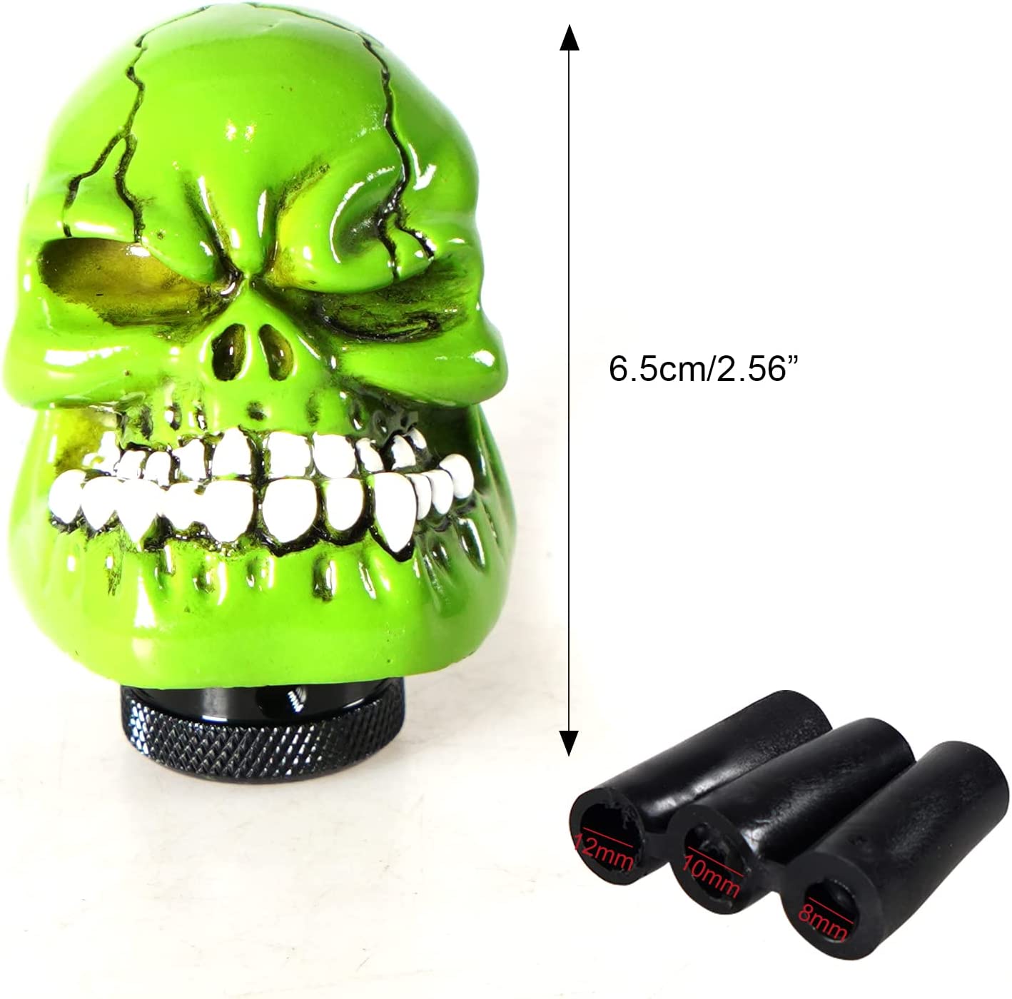 Gear Stick Knob Skull Style Shift Head Replacement Shifter Fit Most Manual Automatic Cars