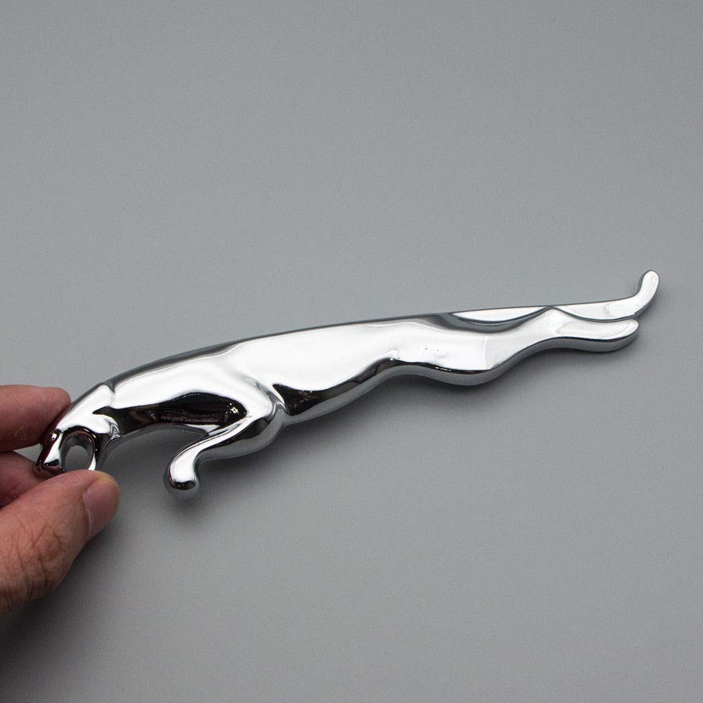 Auto 3D Metal Jaguar Leopard Emblem Logo Badge Bumper Side Sticker for Cars & Bikes