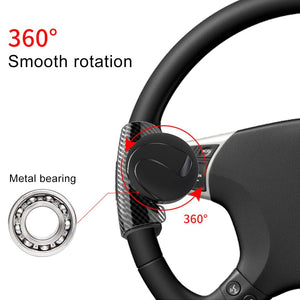 3R-2151 Black 360° Rotation Universal Car Steering Knob Wheels Spinner Knob Power Save Easy Turn Ball Booster(Mini Knob)