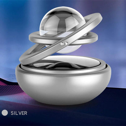 CarOxygen - Double Ring Crystal Auto Rotate Solar Car Perfume