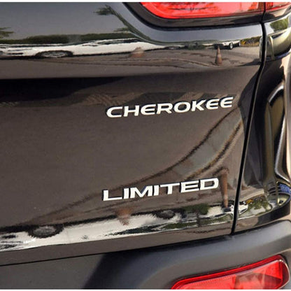 3D Metal Limited Emblem Badges,1Pack OEM Chrome Aluminum Alloy Badges Decal Tailgate Adhesive Tape Compatible for Toyota,Nissan,Jeep Grand Cherokee Wrangler Compass Auto Sticker