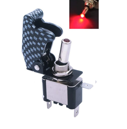 CarOxygen Toggle Switch with Aircraft Safety Cover for All Vehicles