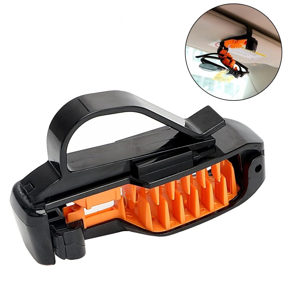 Car Sun Visor Glasses Frame Clamp Soft Glue Protective Multi-Positioned Sunglasses Universal Clip Holder