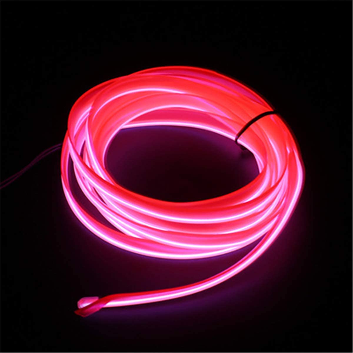 EL Wire Car Interior Light Ambient Neon Light for All Cars with Adapter (5 Meter)