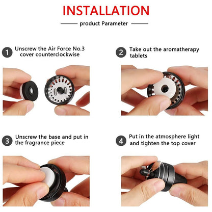 Car Air Fresheners Vent Clip, Essential Oil Car Fragrance Diffuser Vent Clip Car Decoration Car Purifier Air Force