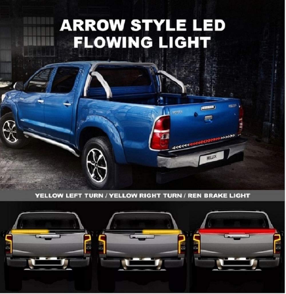 Led Strip Trunk/Dicky/Boot/Tail Lights Streamer Brake Turn Signal Ligh ...