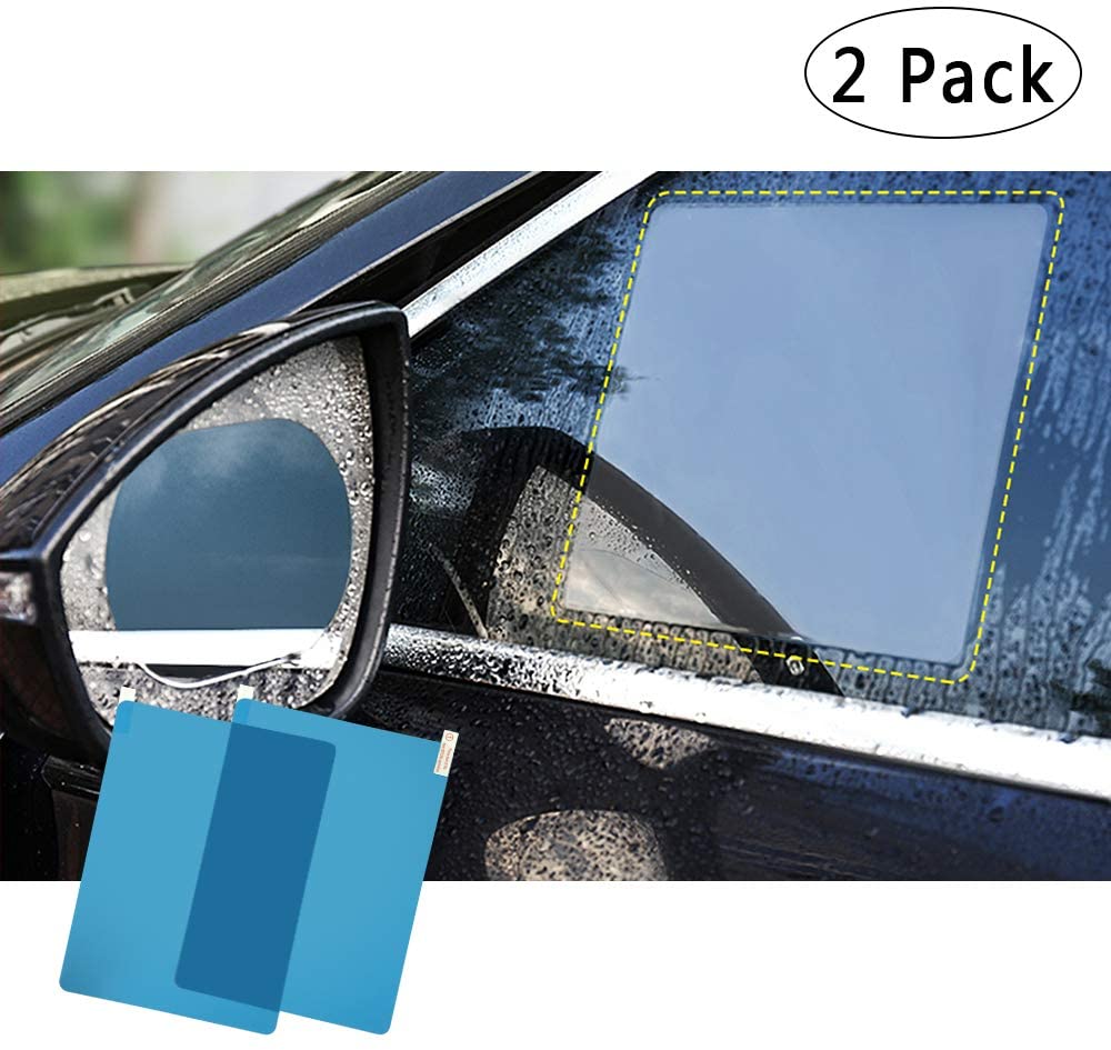 CarOxygen - Car Mirror Waterproof Film Anti Fog Film for Car Mirror Rain Proof Film, All Vehicles