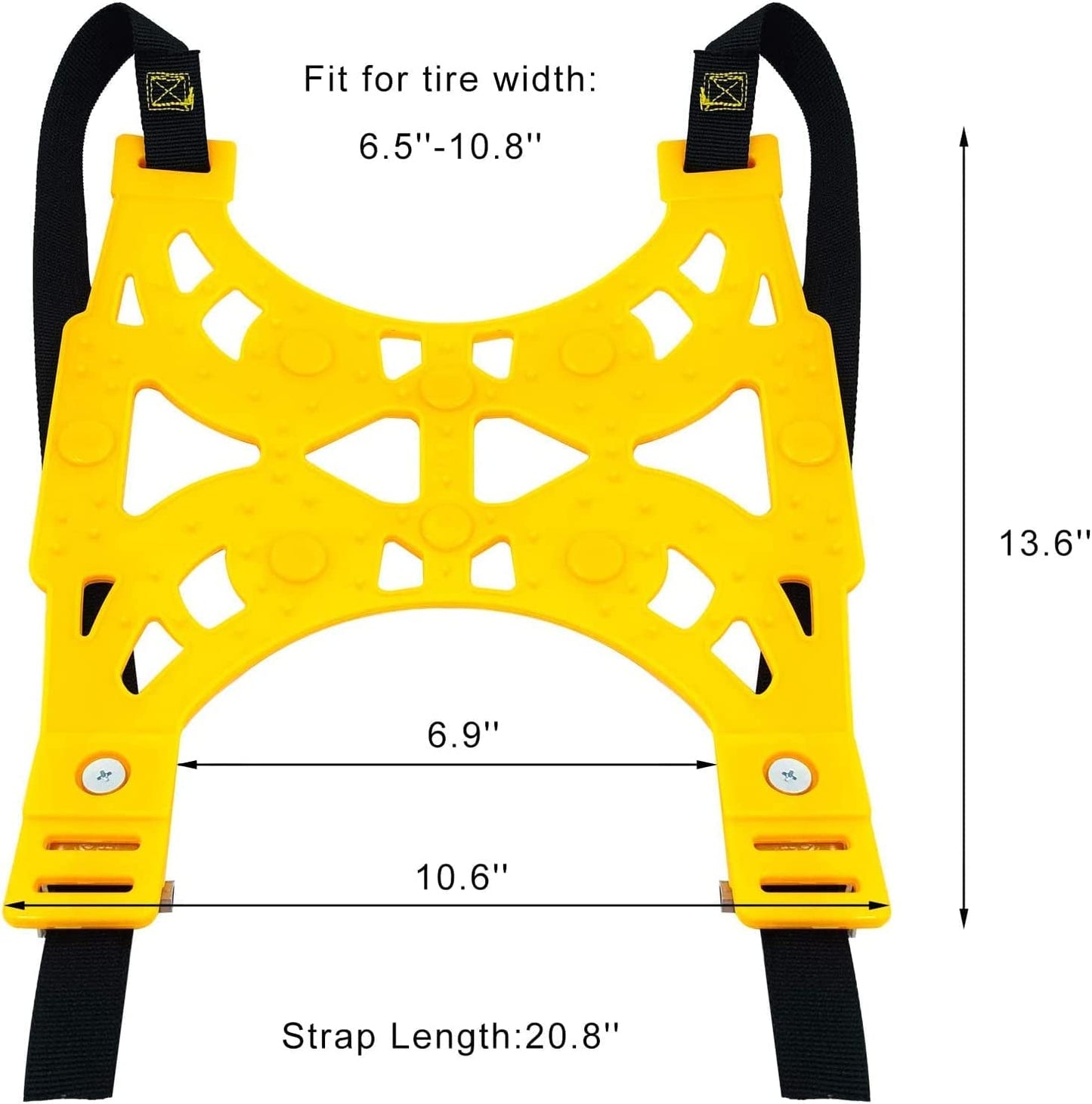 Car 6 Pcs Tire Snow Chains with Heavy Quality, Suitable For General Anti-Skid Chains Compatible with MAHINDRA THAR