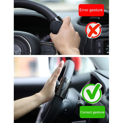 3R-2151 Black 360Â° Rotation Universal Car Steering Knob Wheels Spinner Knob Power Save Easy Turn Ball Booster(Mini Knob)