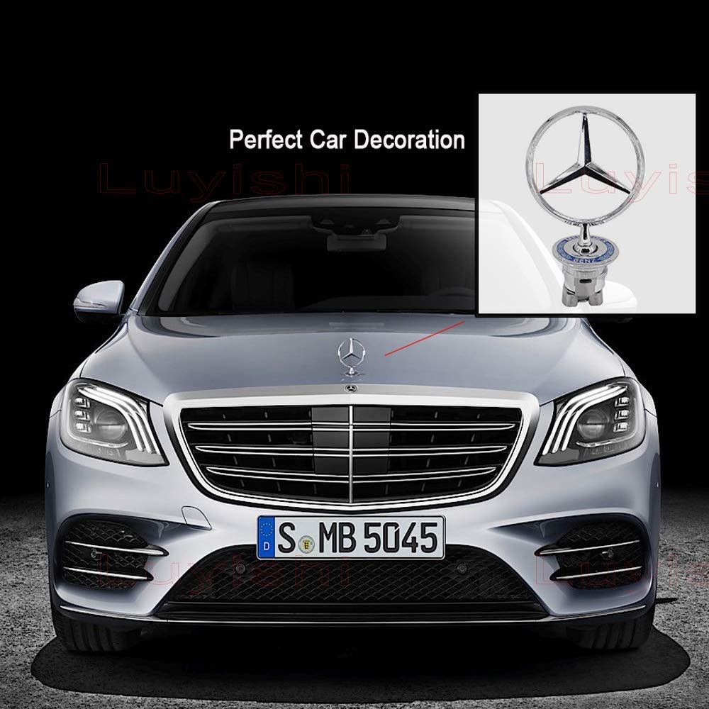 3D chrome Zinc alloy cover with standard hood, modified front logo for Mercedes Benz