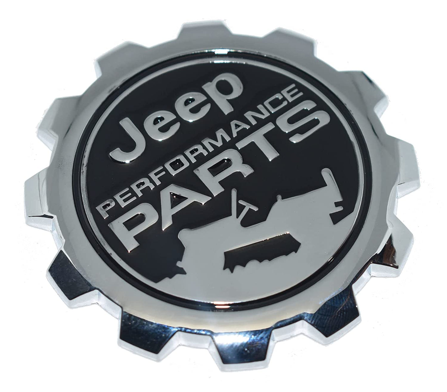 Jeep Performance Parts Emblem Sticker for All Jeep Cars, Metal (Black)