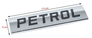 Petrol Sticker for Car Fuel Tank, Metal (Black)