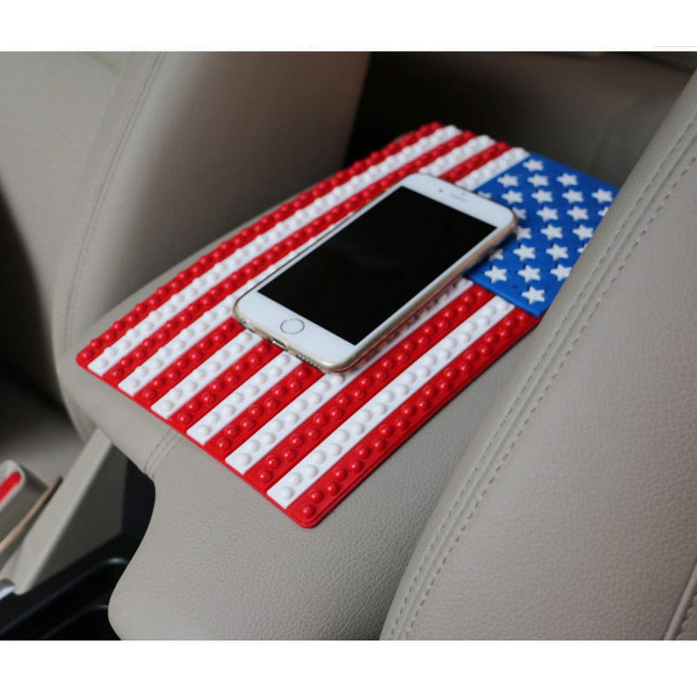 CarOxygen Rubber Anti-Slip Gel Universal Non-Slip Car Dashboard Mat - Blue, Red