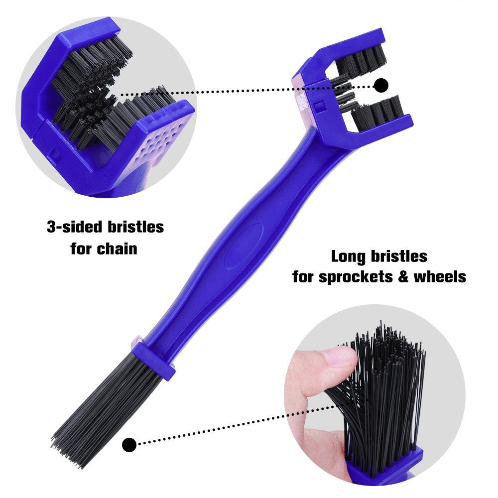 Car Oxygen - Brush Tire Cleaning  Brush for Cleaning Car Wheel Hub Wheel Tire Rim Scrub  Useful Brush Car Truck Motorcycle Bike Washing Cleaning Tool (Set of 2 Pcs)