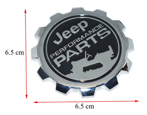 Jeep Performance Parts Emblem Sticker for All Jeep Cars, Metal (Black)