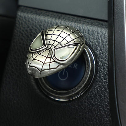 CarOxygen - IronMan Decorative Auto Accessories Car Engine Start Stop Button Cover Push Button Sticky Cover Car Interior