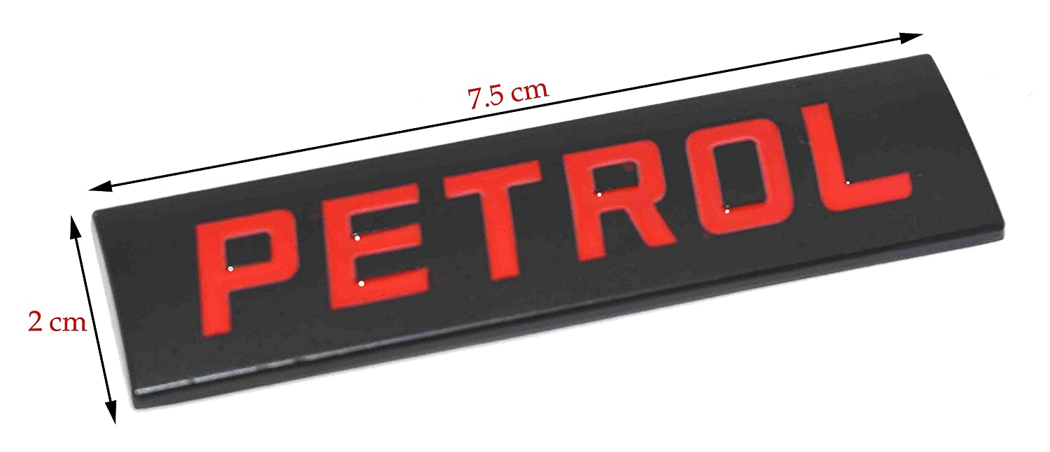 Petrol Sticker for Car Fuel Tank, Metal (Black) - caroxygen