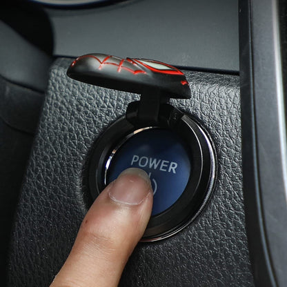 CarOxygen - IronMan Decorative Auto Accessories Car Engine Start Stop Button Cover Push Button Sticky Cover Car Interior
