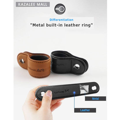 CarOxygen - BlackSuit Leather Power Handle Knob Steering Wheel Knob