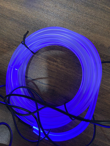 Car Lights Interior 3 Meter RGB El Wires Car kit 3m/9ft Cold Interior Trim Bright Car Decorative Atmosphere Neon Light Tube Circle Up (USB Plug) (RGBW))