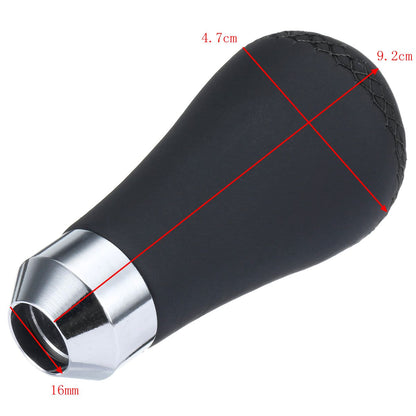 CarOxygen - Gear Shift Knob Red Universal Car Gear Knob Shifter PU 6 Speed with 3 Adapters Manual Shift Stick