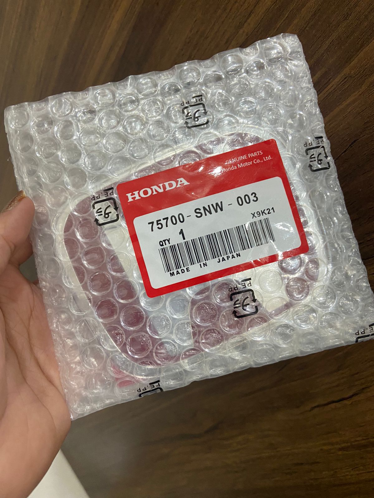 HONDA Genuine TYPE-R Front Rear Steering Red Black Chrome Premium Acrylic H Logo Emblem Made In Japan