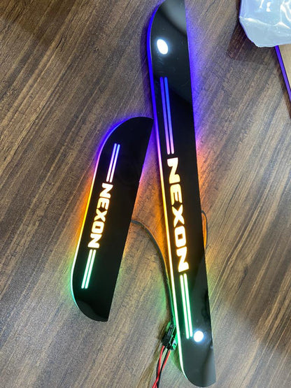 CAR LED FOOT STEP SILL PLATES - MULTIPLE COLOUR (MATRIX)