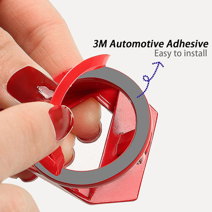 CarOxygen - IronMan Decorative Auto Accessories Car Engine Start Stop Button Cover Push Button Sticky Cover Car Interior