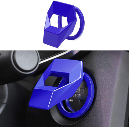 CarOxygen - IronMan Decorative Auto Accessories Car Engine Start Stop Button Cover Push Button Sticky Cover Car Interior