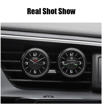 Car Oxygen 3D Luxury Metal Symbol Analog Clock for All Cars (4 x 4 x 4cm )