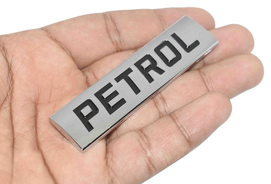 Petrol Sticker for Car Fuel Tank, Metal (Black)