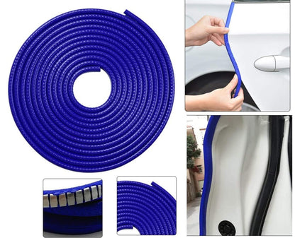 CarOxygen - U Shape Edge Trim Rubber Strip Seal Protector Car Door Guards (16 ft / 5 m)
