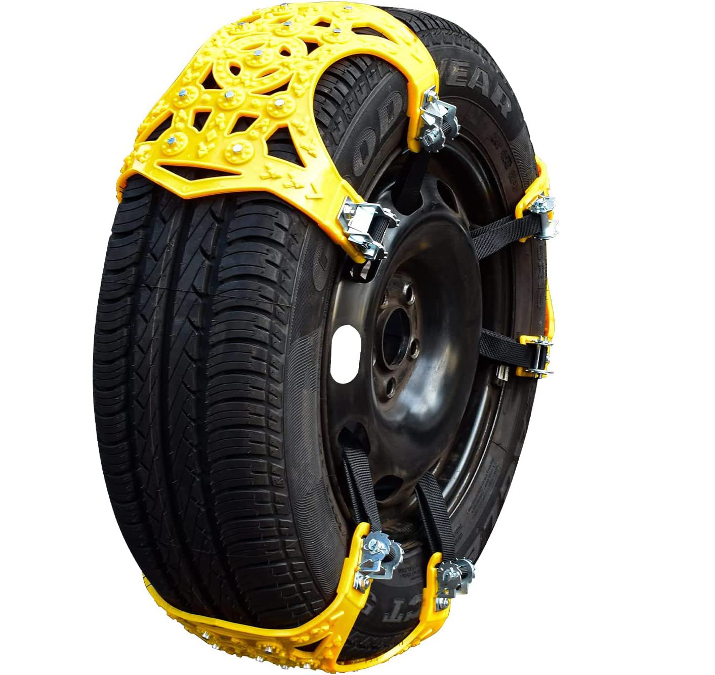 Car 6 Pcs Tire Snow Chains with Heavy Quality, Suitable For General Anti-Skid Chains Compatible with MAHINDRA THAR