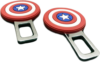 CarOxygen Aluminum Alloy Seat Belt Buckle Clip and Extender Insert for All Cars, Universal Fit, Pack of 2
