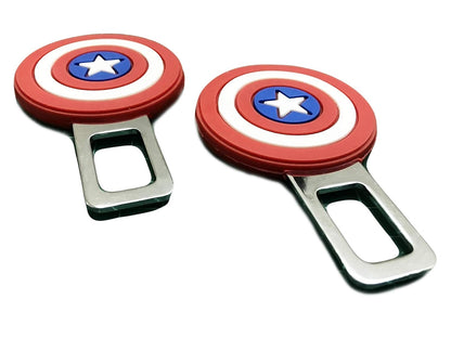 CarOxygen Aluminum Alloy Seat Belt Buckle Clip and Extender Insert for All Cars, Universal Fit, Pack of 2