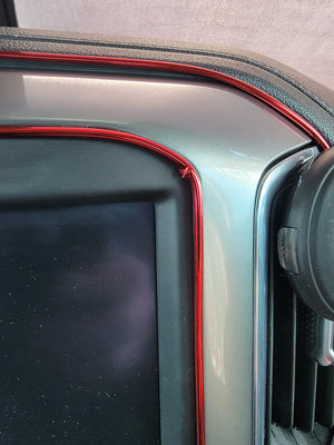 Universal Car Interior Edge Gap Line Garnish Point Mold Strip 5M Red  Accessories