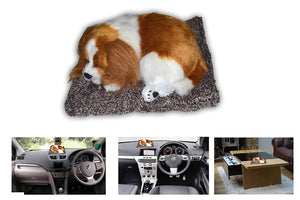 Car Oxygen - Car Interior Decoration Dog Decor Car Ornament ABS Sleeping Dog Toy Auto Dashboard Ornaments