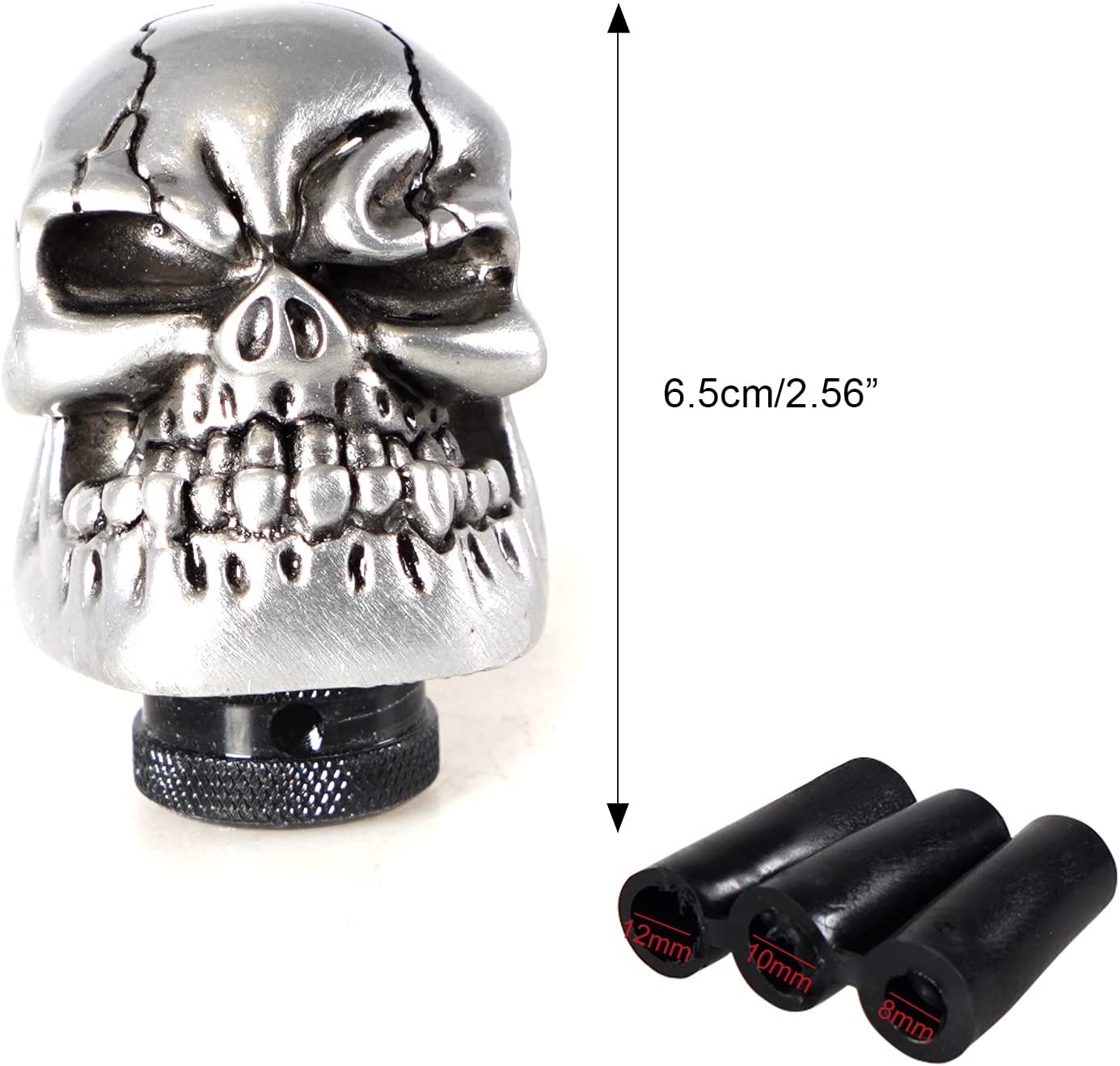 Gear Stick Knob Skull Style Shift Head Replacement Shifter Fit Most Manual Automatic Cars