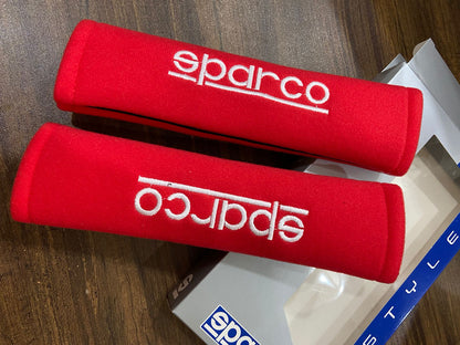 Car Oxygen - Sparco Car Seat Belt Shoulder Pads (Pack of 2)
