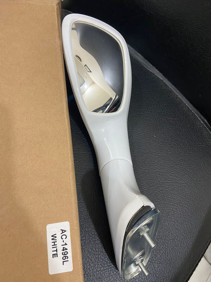 Car Bonnet Fender Side Mirror Wide Angle View Compatible With Toyota Fortuner New - White