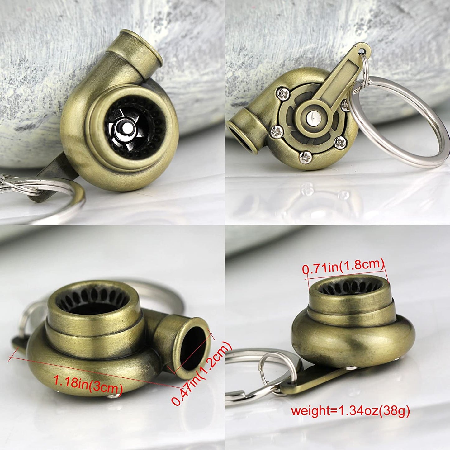 Caroxygen - turbo-keychain creative mini flashlight with sound key chain