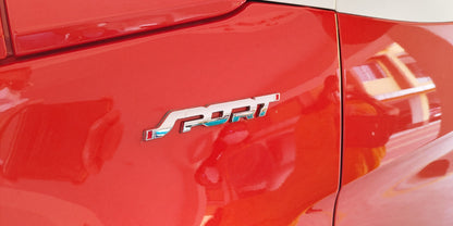 Car Oxygen - Sport Logo Sticker for All Cars, Metal (Red)