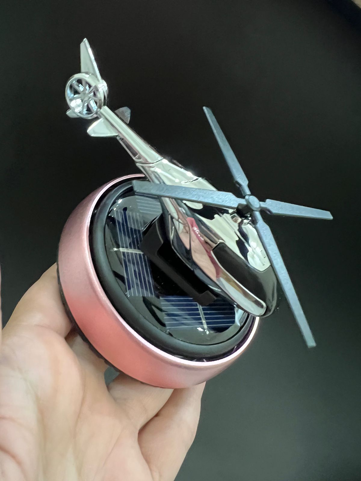 Solar Helicopter Car Dashboard Perfume – Fragrance  Car Air Freshener