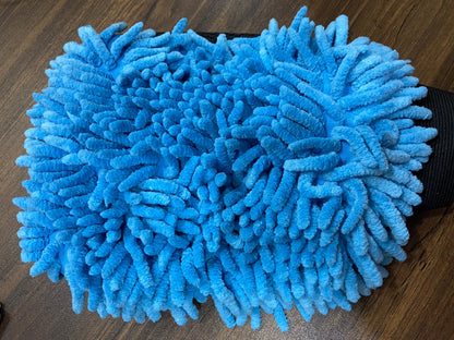 Microfiber Chenille & Glass Cloth Mitt, 1 Piece 800 GSM , Multi-Purpose Super Absorbent and Perfect Wash Clean with Lint-Scratch Free Cars, Window, Kitchen, Home Dusting!