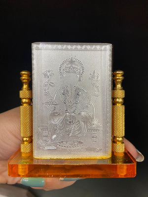 Durga Mata Idol for Car Dashboard (Standard, Multicolor, 8 cm x 7 cm x 3 cm)